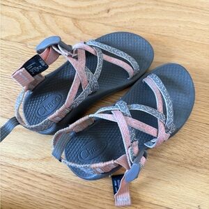 Chaco Kids Sandals in Pink and Gray